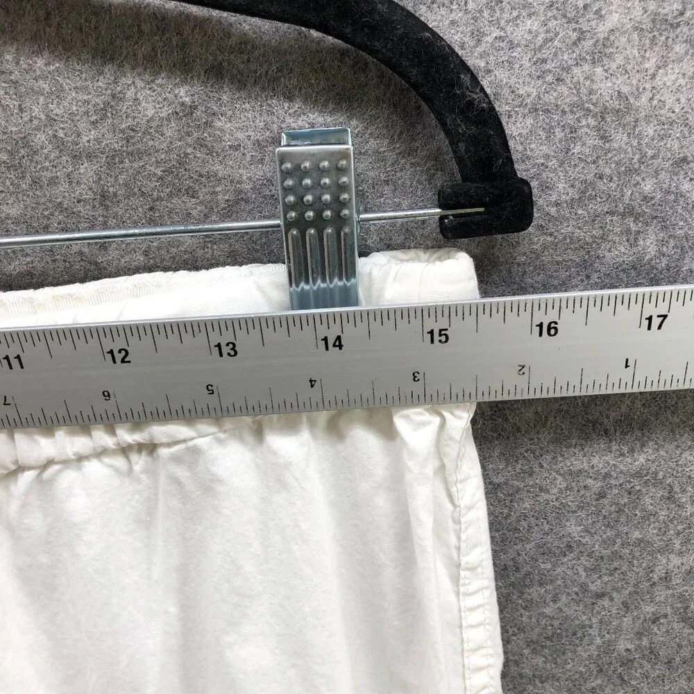 J. Crew Vintage Pajama Set Womens S White Cotton Long Sleeve Lightweight Button - Picture 11 of 14